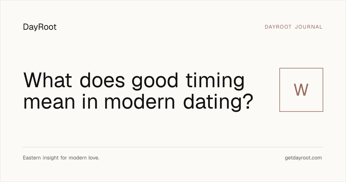 Good timing in dating editorial illustration