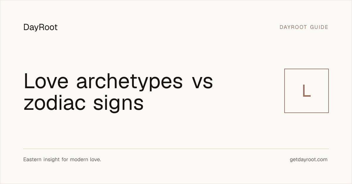Archetypes vs zodiac editorial illustration